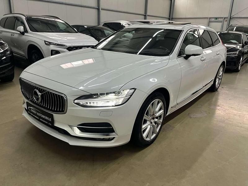 Crystal white / metallic Gebraucht 2019 Volvo V90 Inscription Kombi | 21.990 € (Teuer) - Bild 1/4