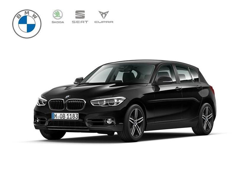 Schwarz Gebraucht 2019 BMW 118 Sport Line Kleinwagen | 17.450 € (Superpreis) - Bild 1/3