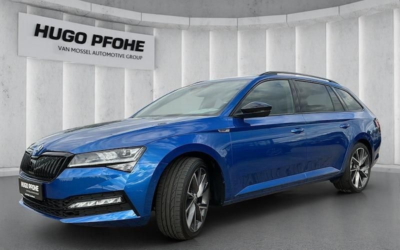 Blau Gebraucht 2022 Skoda Superb SportLine Kombi | 39.850 € (Etwas zu teuer) - Bild 1/4