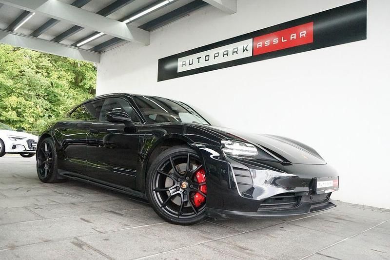 Schwarz Gebraucht 2022 Porsche Taycan Sport Turismo Limousine | 72.880 € (Superpreis) - Bild 1/4