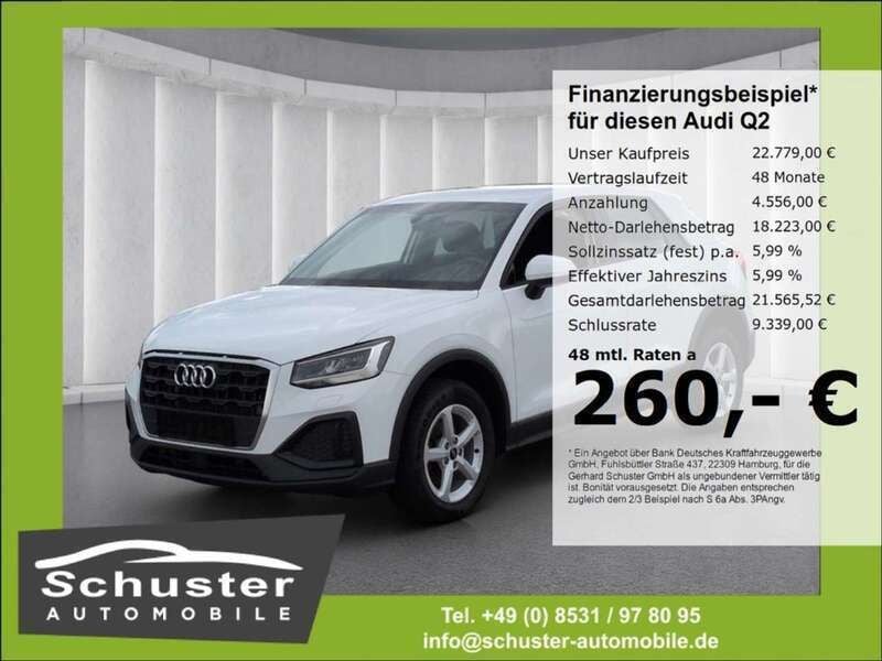 Weiss Gebraucht 2023 Audi Q2 Comfort SUV | 22.779 € (Superpreis) - Bild 1/4