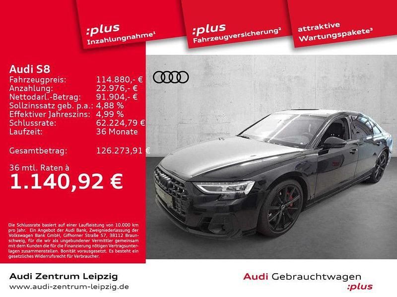 Schwarz Gebraucht 2023 Audi S8 Ambiente Limousine | 114.880 € (Teuer) - Bild 1/3