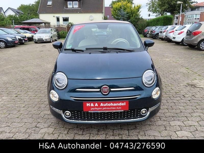 Blau Gebraucht 2020 Fiat 500 Lounge Cabrio | 12.499 € (Guter Preis) - Bild 1/4