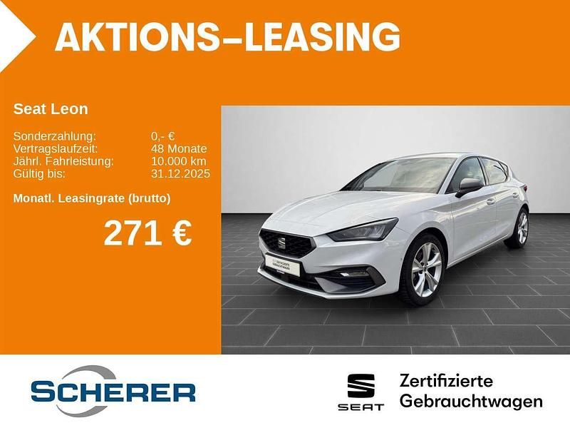 Newada weiß metallic (metallic) Gebraucht 2025 Seat Leon FR Limousine | 26.700 € (Guter Preis) - Bild 1/4