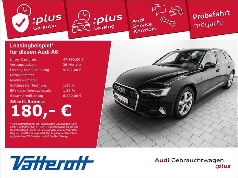 Mythosschwarz metallic Gebraucht 2024 Audi A6 Advanced Plus Kombi | 47.990 € (Fairer Preis) - Bild 1/4