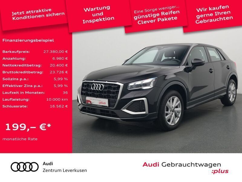Mythosschwarz metallic Gebraucht 2023 Audi Q2 Advanced Plus SUV | 27.380 € (Superpreis) - Bild 1/4