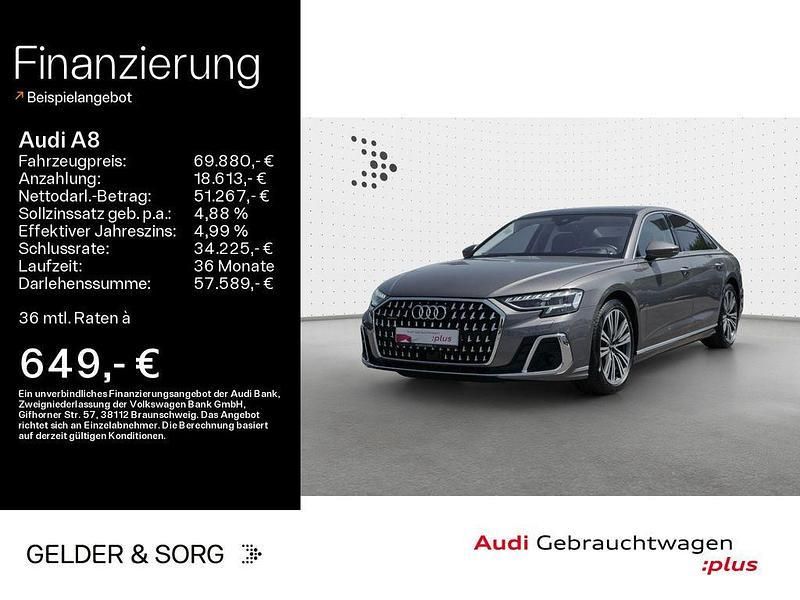 Terragrau metallic Gebraucht 2022 Audi A8 Ambiente Limousine | 69.880 € (Etwas zu teuer) - Bild 1/4