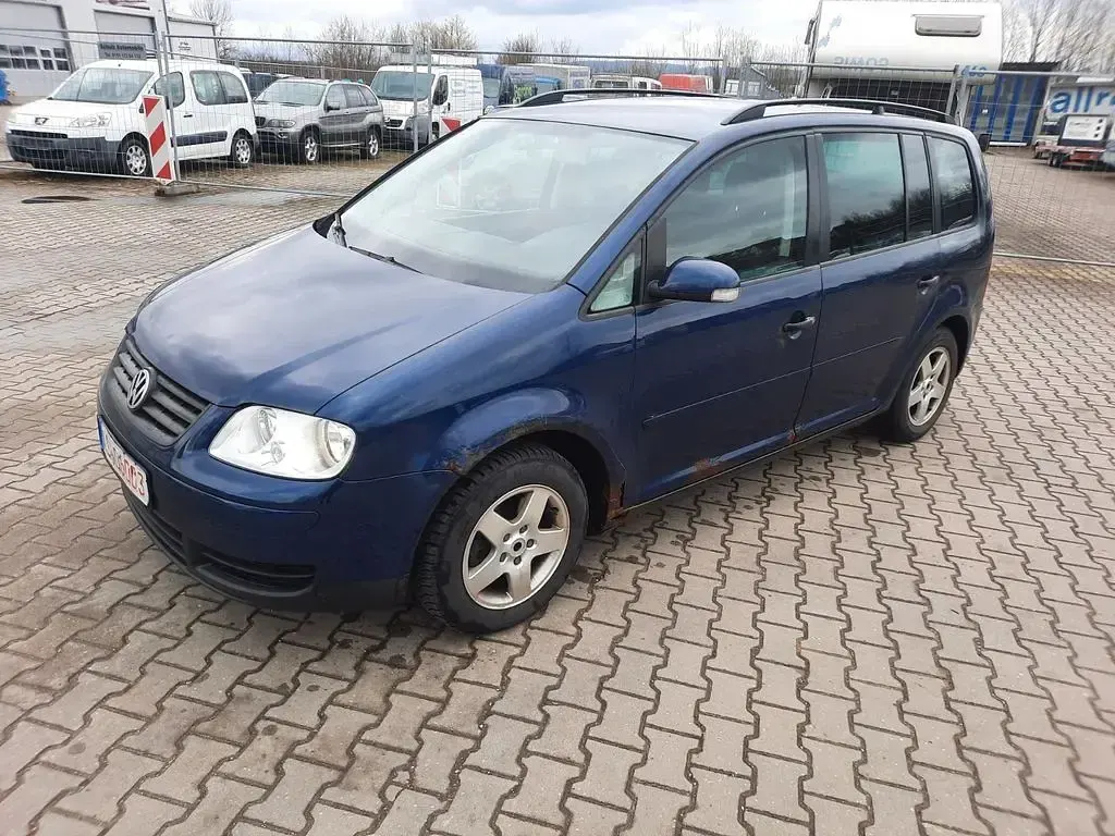 Gebraucht VW Touran Basis 102 PS (75 kW) 2005 Blau Van / Kleinbus