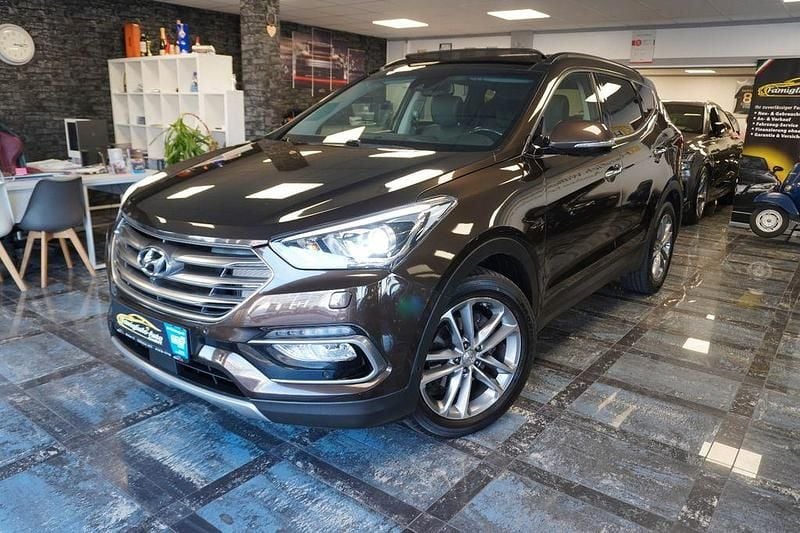 Braun Gebraucht 2016 Hyundai Santa Fe Premium SUV | 14.950 € (Superpreis) - Bild 1/4