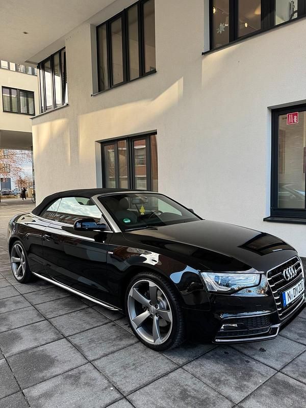 Schwarz Gebraucht 2016 Audi A5 Cabriolet S-Line Cabrio | 23.800 € (Etwas zu teuer) - Bild 1/4
