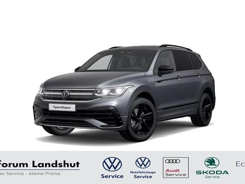 Grau platinum grey Gebraucht 2022 VW Tiguan Allspace R-line SUV | 40.890 € (Fairer Preis) - Bild 1/4