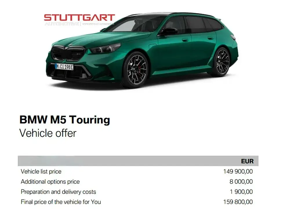 Gebraucht BMW M5 Basis 727 PS (534 kW) 2025 Grün Kombi