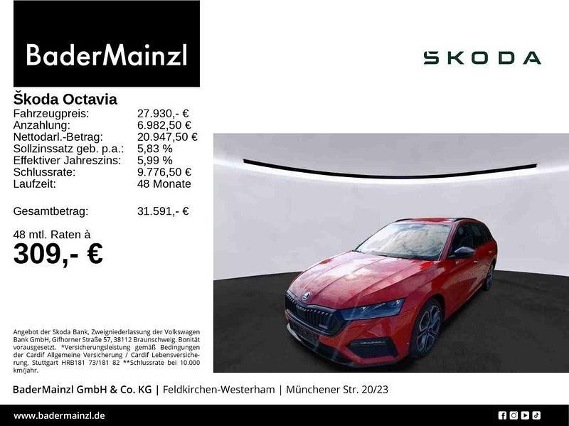 Velvetrot premium metallic Gebraucht 2022 Skoda Octavia RS Kombi | 27.930 € (Fairer Preis) - Bild 1/3