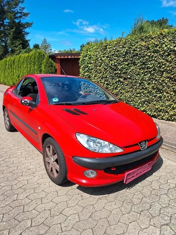 Rot Gebraucht 2003 Peugeot 206 CC Cabrio | 499 € - Bild 1/4