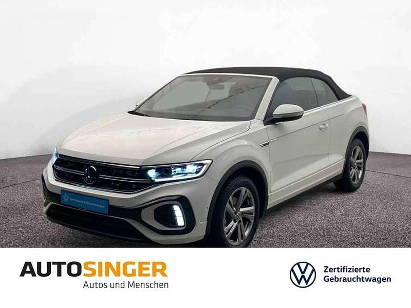 Pure white Gebraucht 2025 VW T-Roc Cabriolet R-line Cabrio | 37.470 € (Fairer Preis) - Bild 1/3