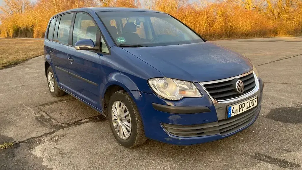 Gebraucht VW Touran Conceptline 90 PS (66 kW) 2007 Blau Van / Kleinbus