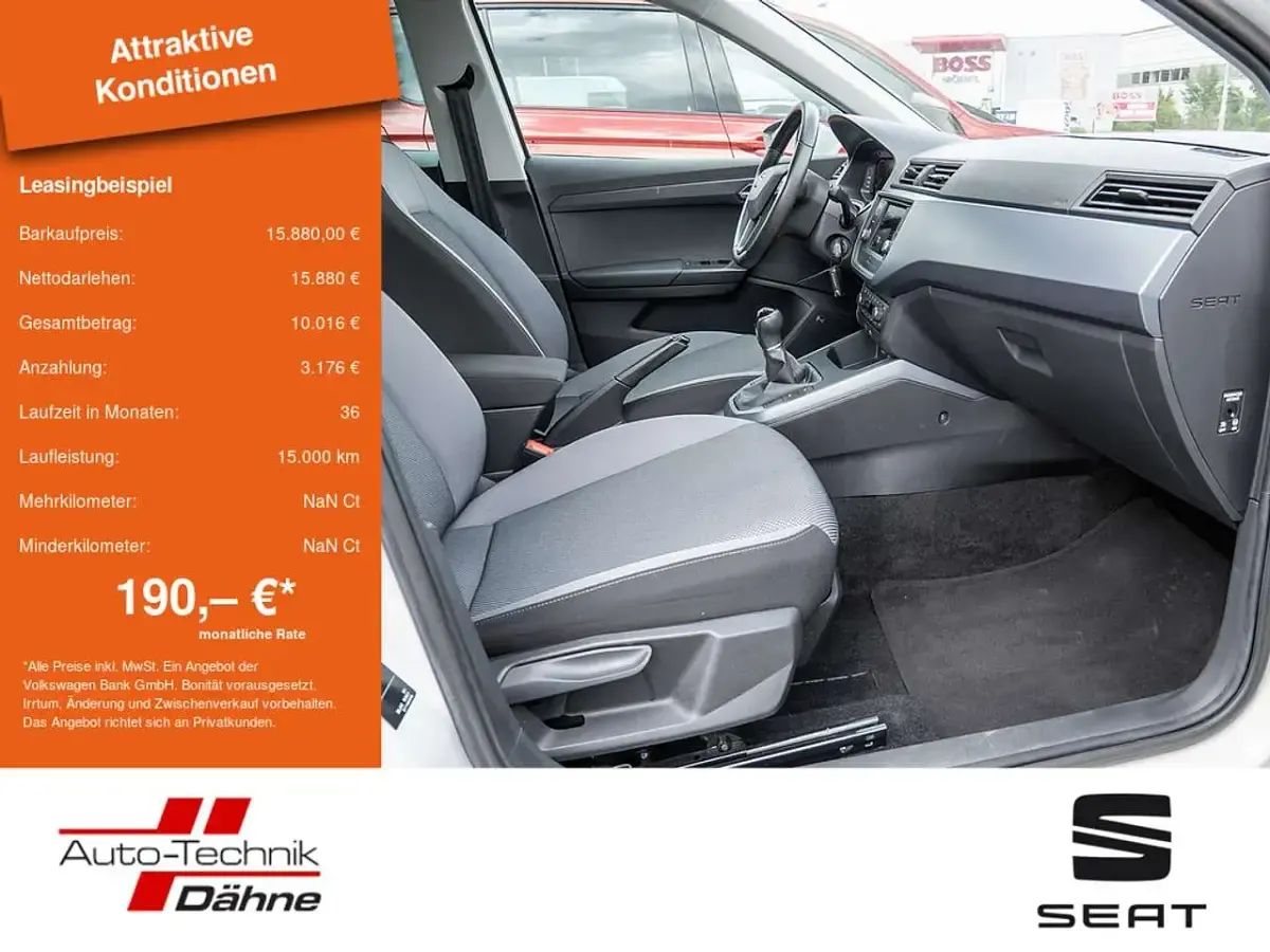 Gebraucht Seat Arona Beats 95 PS (69 kW) 2021 Weiß SUV