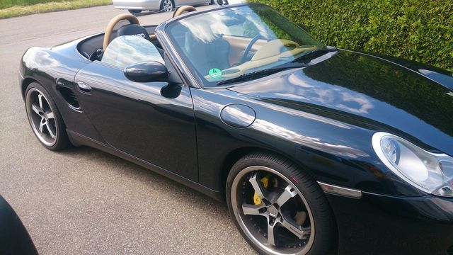 Schwarz Gebraucht 2002 Porsche 986 Boxster Cabrio | 16.000 € - Bild 1/4