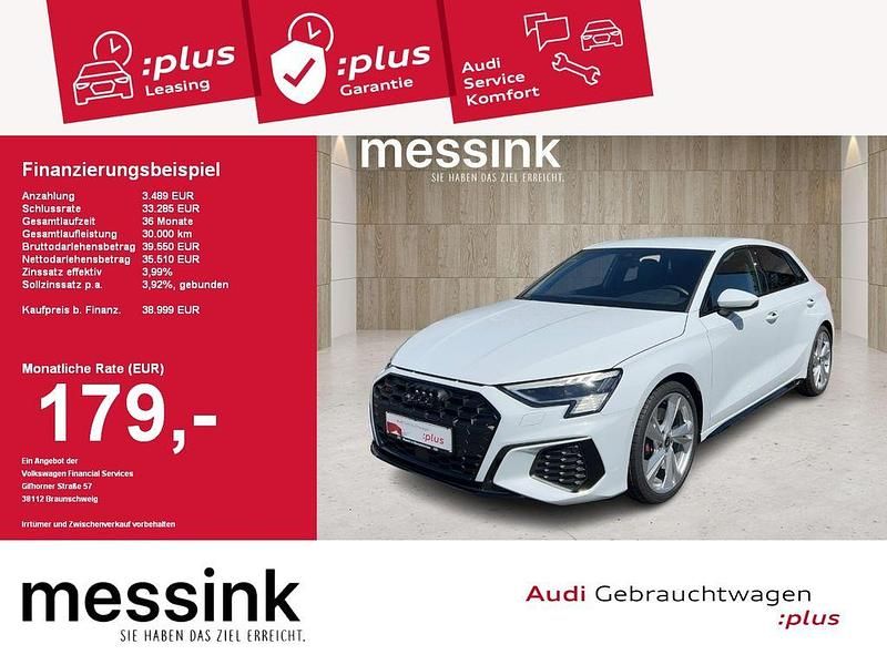 Gletscherweiß metallic Gebraucht 2024 Audi S3 Sport Limousine | 38.999 € (Superpreis) - Bild 1/4