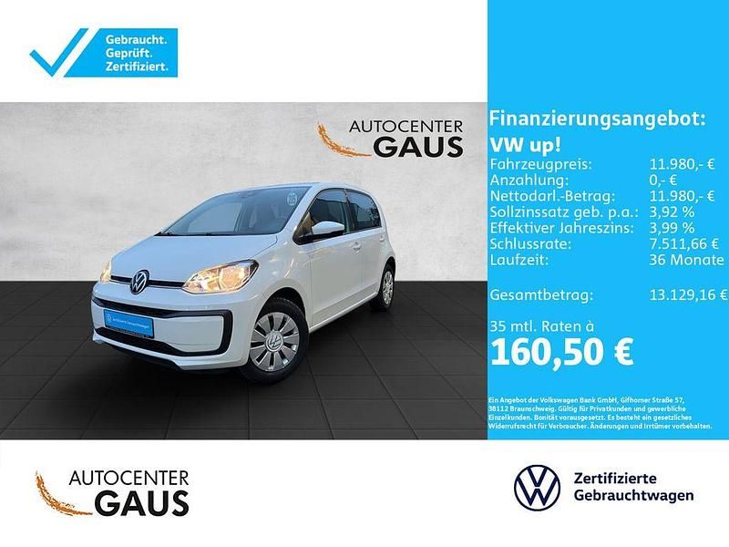Gebraucht VW up! move up! 65 PS (47 kW) 2022 Weiß Kleinwagen