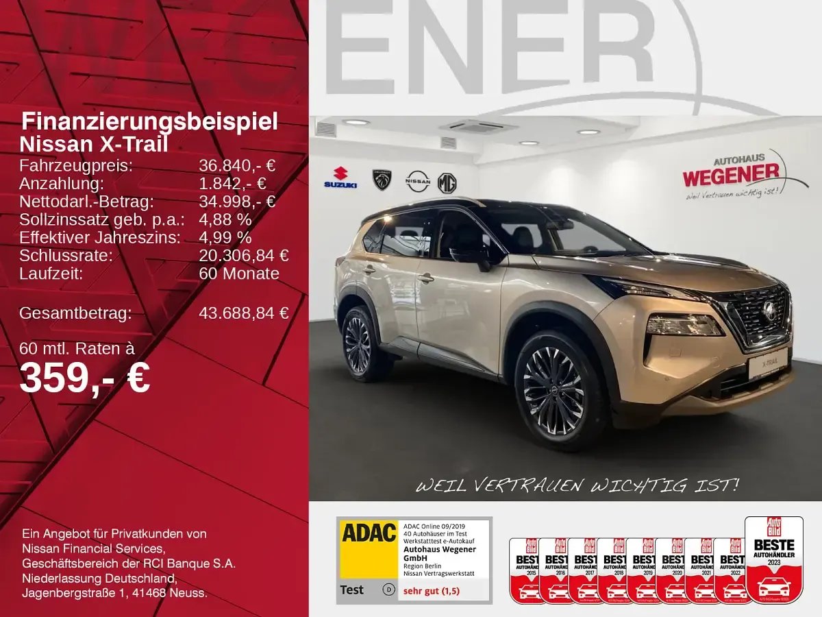 Gebraucht Nissan X-Trail 360º 163 PS (119 kW) 2025 Champagne silver/ black SUV