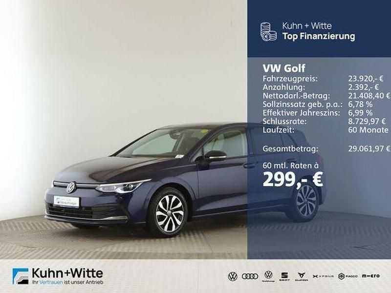 Gebraucht VW Golf VIII Active 150 PS (110 kW) 2022 Blau Limousine