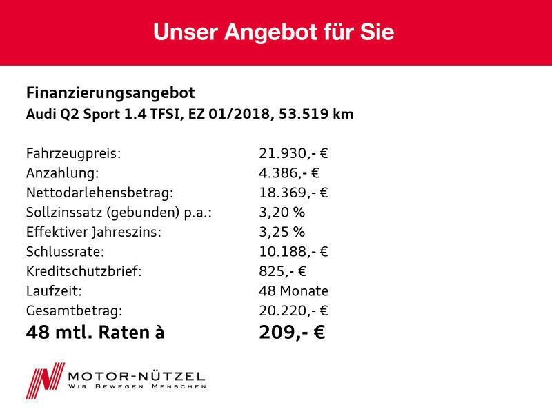 Schwarz Gebraucht 2018 Audi Q2 Sport SUV | 21.930 € (Etwas zu teuer) - Bild 1/1