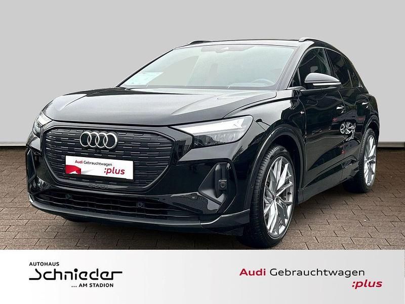 Schwarz Gebraucht 2022 Audi Q4 e-tron S-Line SUV | 29.900 € (Etwas zu teuer) - Bild 1/3