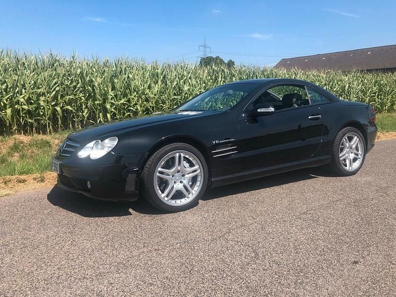 Schwarz Gebraucht 2002 Mercedes SL55 AMG AMG Cabrio | 44.000 € - Bild 1/4