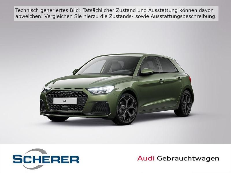 Distriktgrün metallic (metallic) Gebraucht 2024 Audi A1 Sportback Advanced Plus Kleinwagen | 23.890 € (Guter Preis) - Bild 1/4