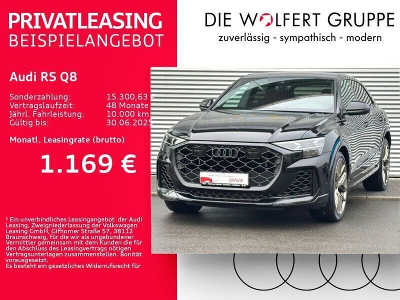 Mythosschwarz metallic Neu 2024 Audi RS Q8 Sport SUV | 139.769 € (Superpreis) - Bild 1/4