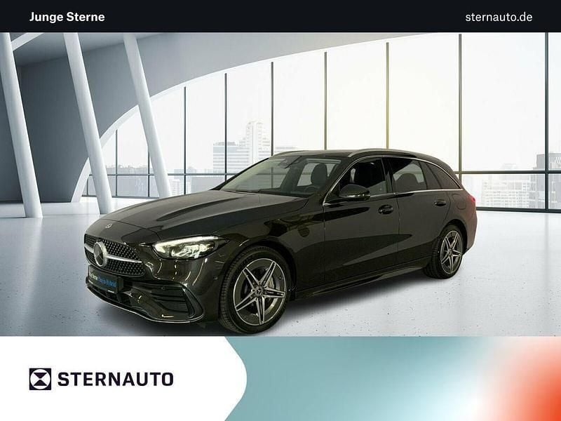 Lack graphitgrau Gebraucht 2022 Mercedes C300e AMG Kombi | 43.580 € (Guter Preis) - Bild 1/4