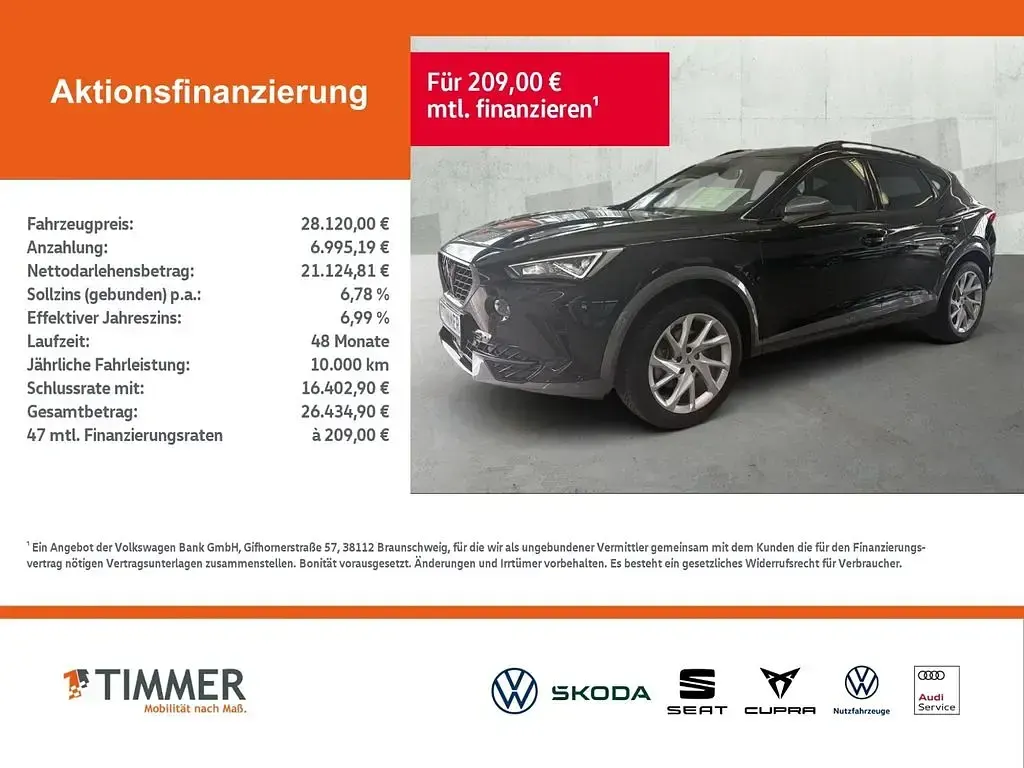 Gebraucht Cupra Formentor 150 PS (110 kW) 2024 Schwarz SUV