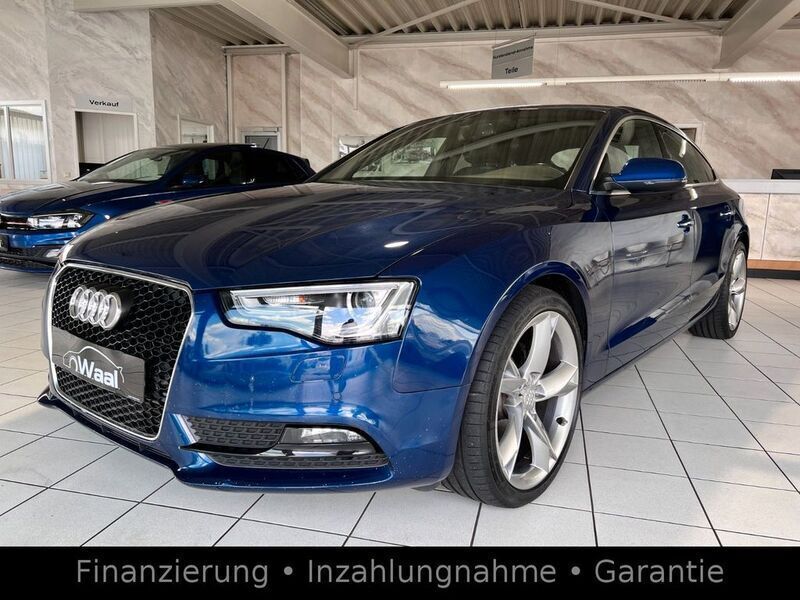 Blau Gebraucht 2014 Audi A5 Sportback Comfort Limousine | 16.800 € (Fairer Preis) - Bild 1/4