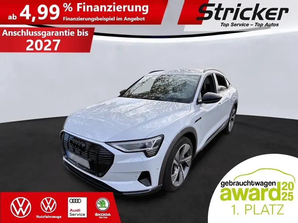 Gebraucht Audi e-tron Sportback S-Line 300 kW (408 PS) 2022 Gletscherweiß metallic SUV