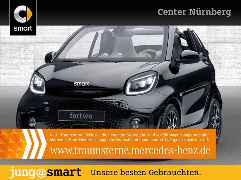 Schwarz Gebraucht 2022 Smart ForTwo Electric Drive Prime Exclusive Cabrio | 17.190 € (Fairer Preis) - Bild 1/3