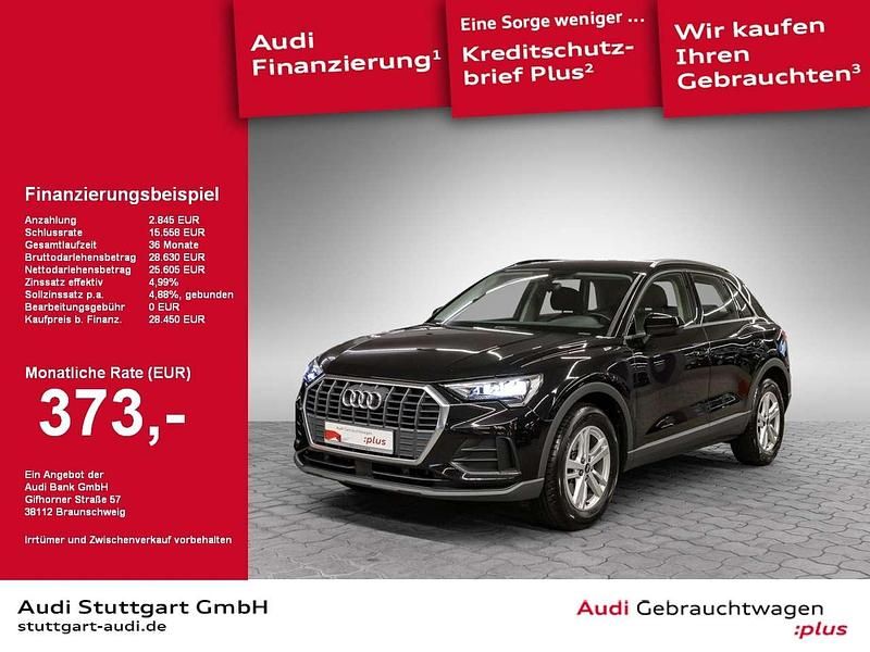 Mythosschwarz metallic Gebraucht 2022 Audi Q3 Comfort SUV | 28.450 € (Guter Preis) - Bild 1/4