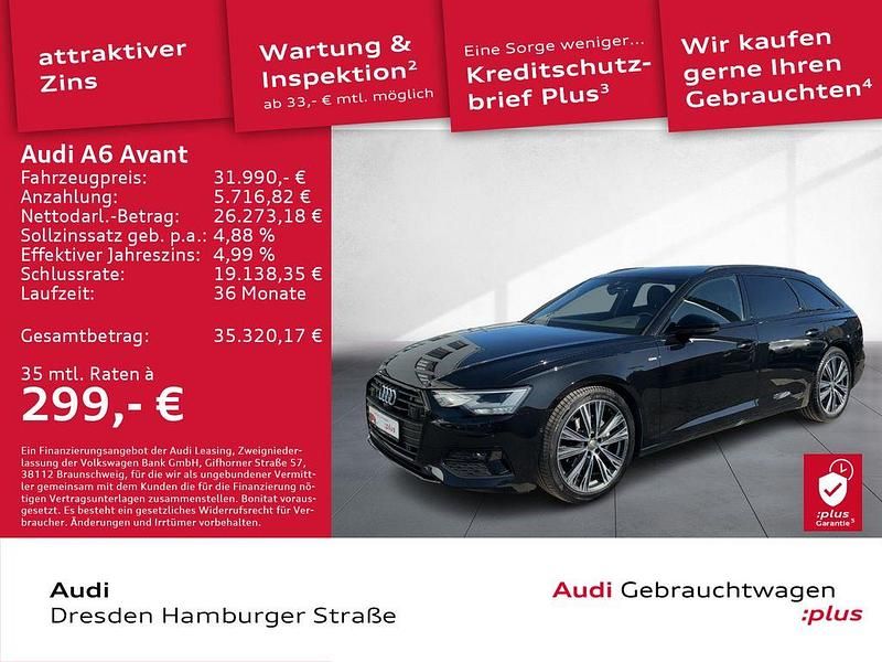 Gebraucht Audi A6 Sport 204 PS (150 kW) 2022 Mythosschwarz metallic Kombi