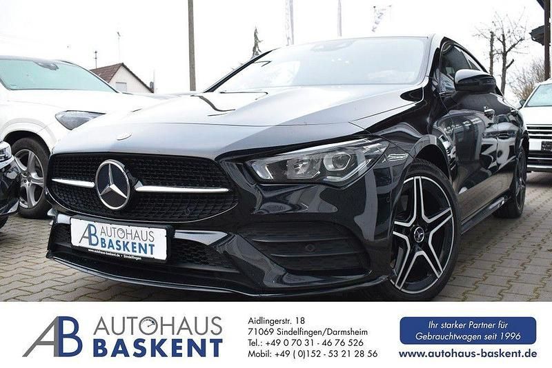 Schwarz Gebraucht 2020 Mercedes CLA250e AMG line Limousine | 28.490 € (Etwas zu teuer) - Bild 1/4