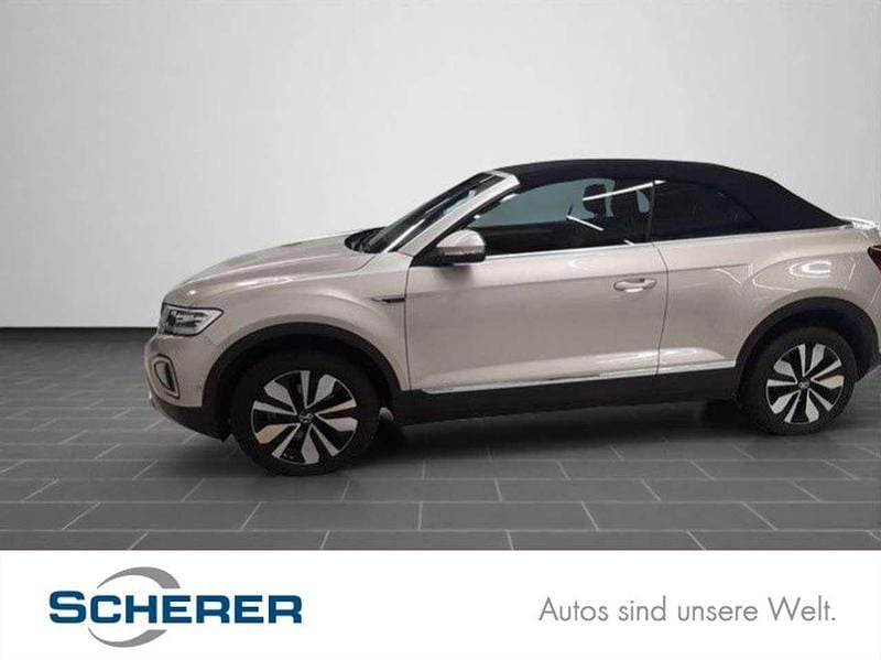 Ivory silver metallic Gebraucht 2024 VW T-Roc Cabriolet Move Cabrio | 30.950 € (Fairer Preis) - Bild 1/3