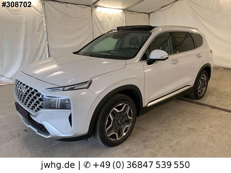 Weiß Gebraucht 2021 Hyundai Santa Fe Prime SUV | 29.950 € (Fairer Preis) - Bild 1/4