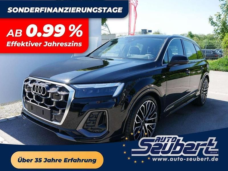 Mythosschwarz metallic Neu 2025 Audi Q7 S-Line SUV | 79.290 € - Bild 1/4