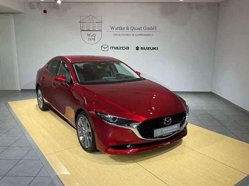 Rot Neu 2025 Mazda 3 Exclusive-Line Limousine | 27.790 € - Bild 1/4