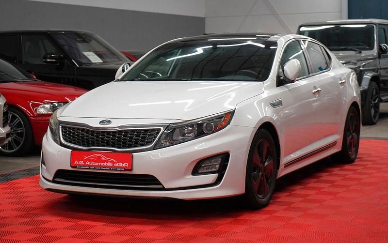 Weiß Gebraucht 2016 Kia Optima Hybrid EX Limousine | 9.950 € - Bild 1/4