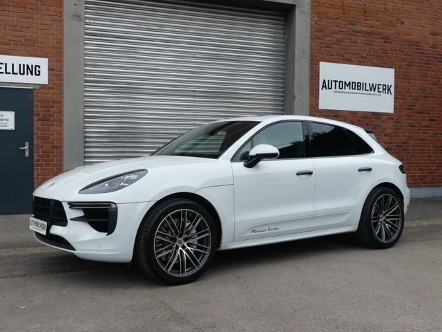 Weiß Gebraucht 2020 Porsche Macan Turbo SUV | 79.799 € (Teuer) - Bild 1/4