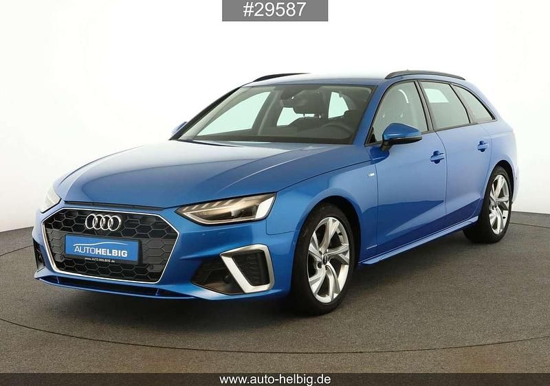 Audi exclusive blau Gebraucht 2021 Audi A4 S-Line Kombi | 26.990 € (Guter Preis) - Bild 1/4