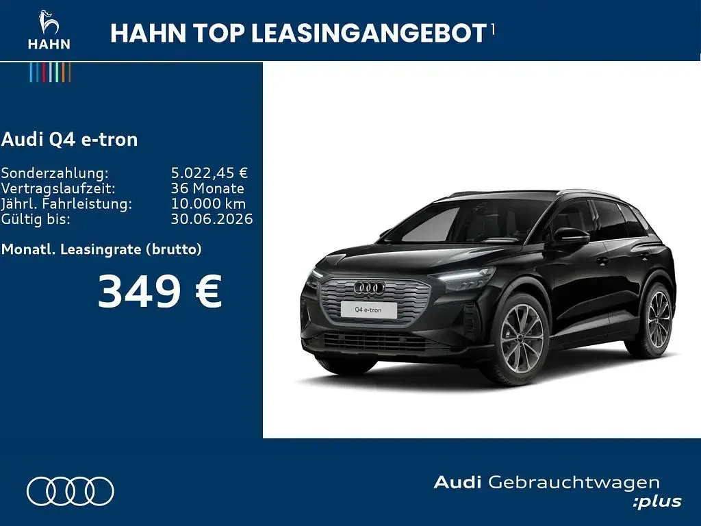 Brugt Audi Q4 e-tron Ambiente 210 kW (286 HK) 2025 Sort SUV