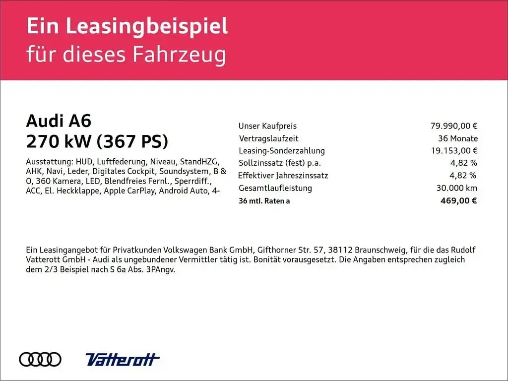 Neu Audi A6 Edition .1 367 PS (269 kW) 2025 Madeirabraun Kombi