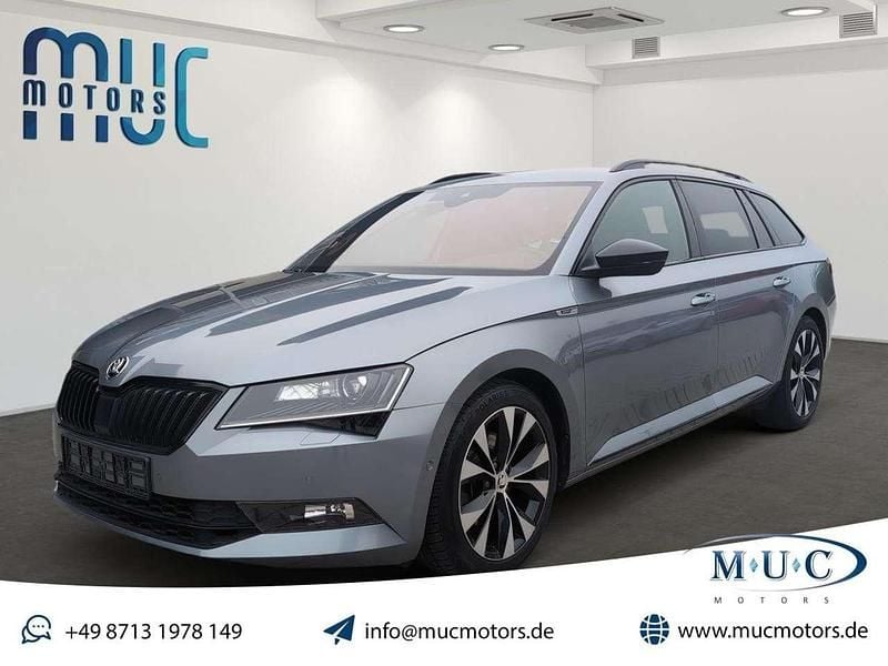 Business grau metallic Gebraucht 2017 Skoda Superb SportLine Kombi | 16.590 € (Guter Preis) - Bild 1/4