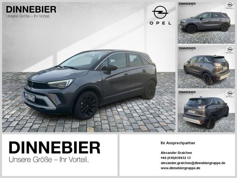 Grau (metallic) Gebraucht 2022 Opel Crossland Elegance SUV | 19.589 € (Fairer Preis) - Bild 1/3